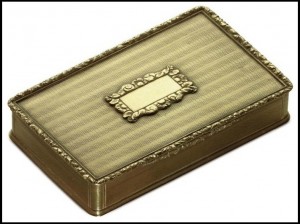 Gold American Snuff Box