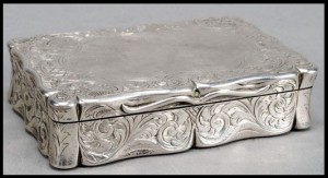 Silver English Snuff Box