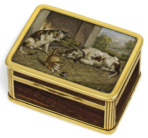 English snuffbox by Charles Rawlings and William Summers