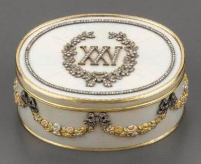 Russian snuffbox by Faberge and Wigstrom