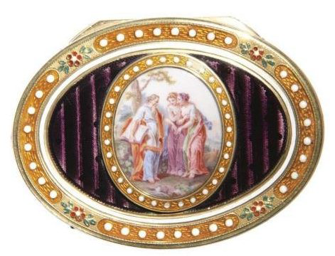 Russian snuffbox by Johann Gottlieb Schraff