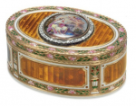 Russian snuffbox by Faberge and Michael Perchin