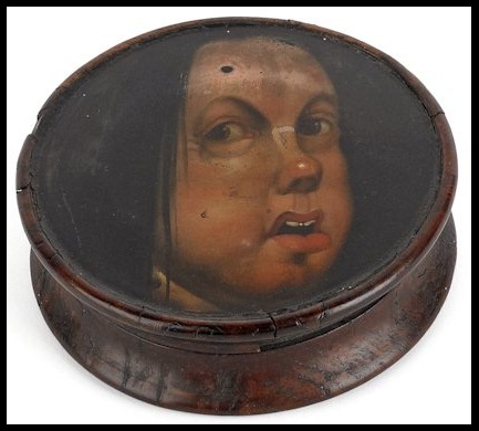 Antique Wood Snuff Box